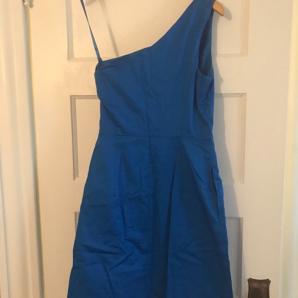 J.Crew one-shoulder cocktail dress